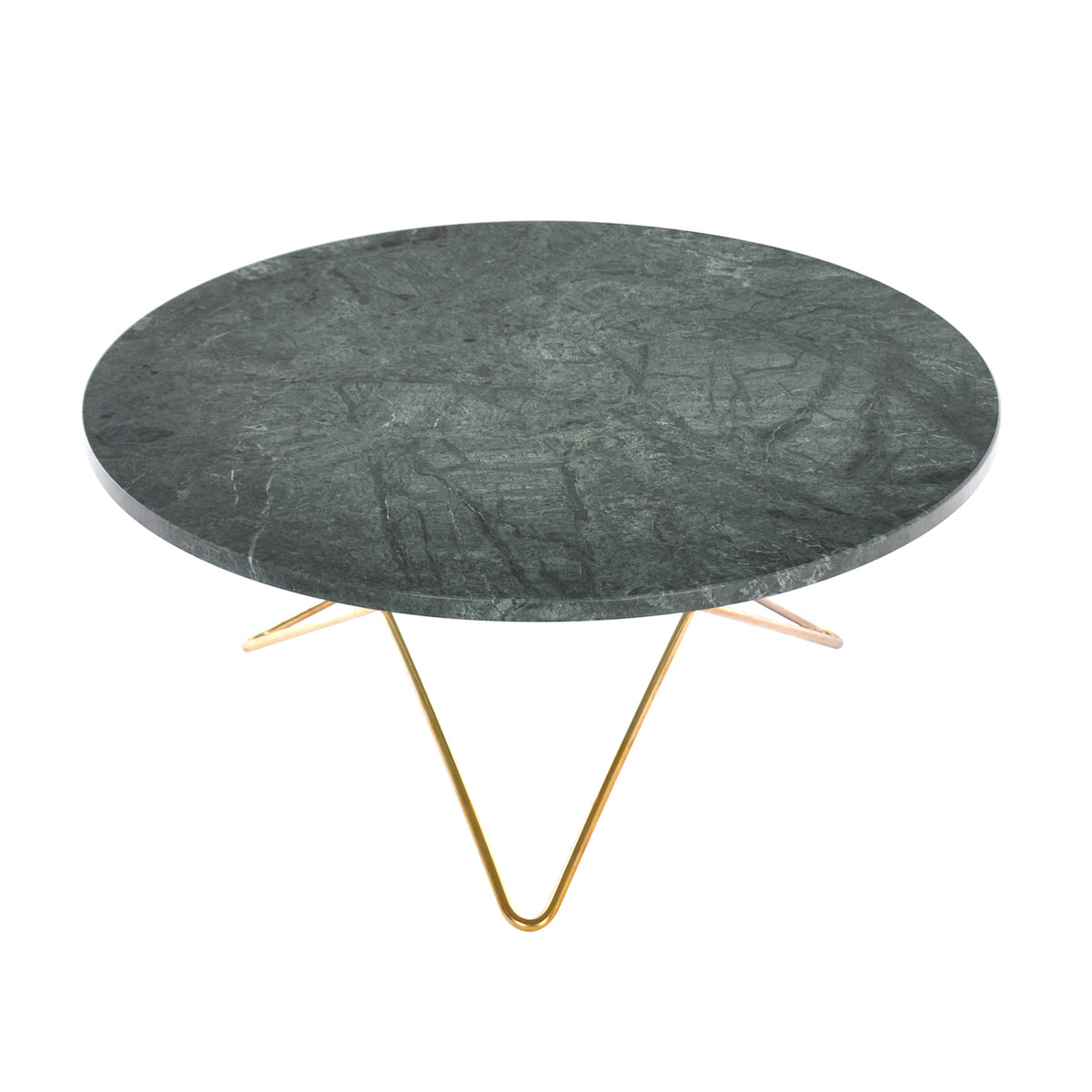 Præfiks koncert evaluerbare Sofabord O Table med grøn marmorplade og valgfrit stel fra OX Denmarq. –  Amazing Living