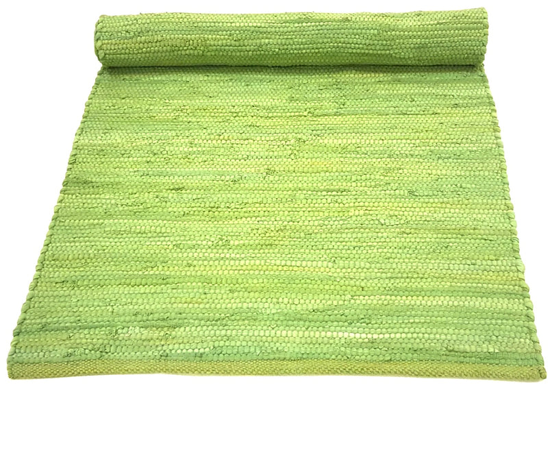 Rug Solid Kludetæppe Grønt - 75x200