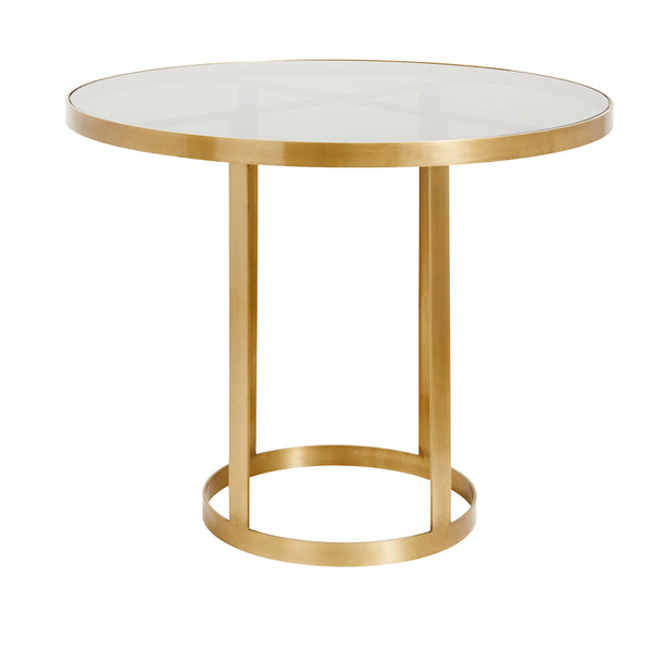 Nordal Spisebord med guldstel Ø.100x76