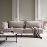Handvärk Sofa, 2 Personers, Sand Velour - 200x100xH68