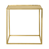 Bloomingville Cube Sofabord, Guld, Metal - L45xH45xW45