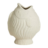 Nordal Fish vase i hvid 21x11xH.25