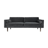 Broste Copenhagen mørkegrå 'Wind' sofa i velour 200xH.74