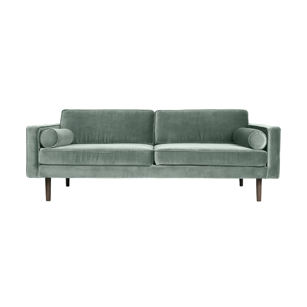 Broste Copenhagen mosgrøn 'Wind' sofa i velour 200xH.74