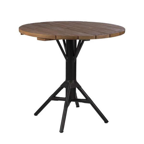 Sika Design Cafebord, Nicole, Sort & Teak - Ø80