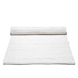 Rug Solid Kludetæppe All White 75x300